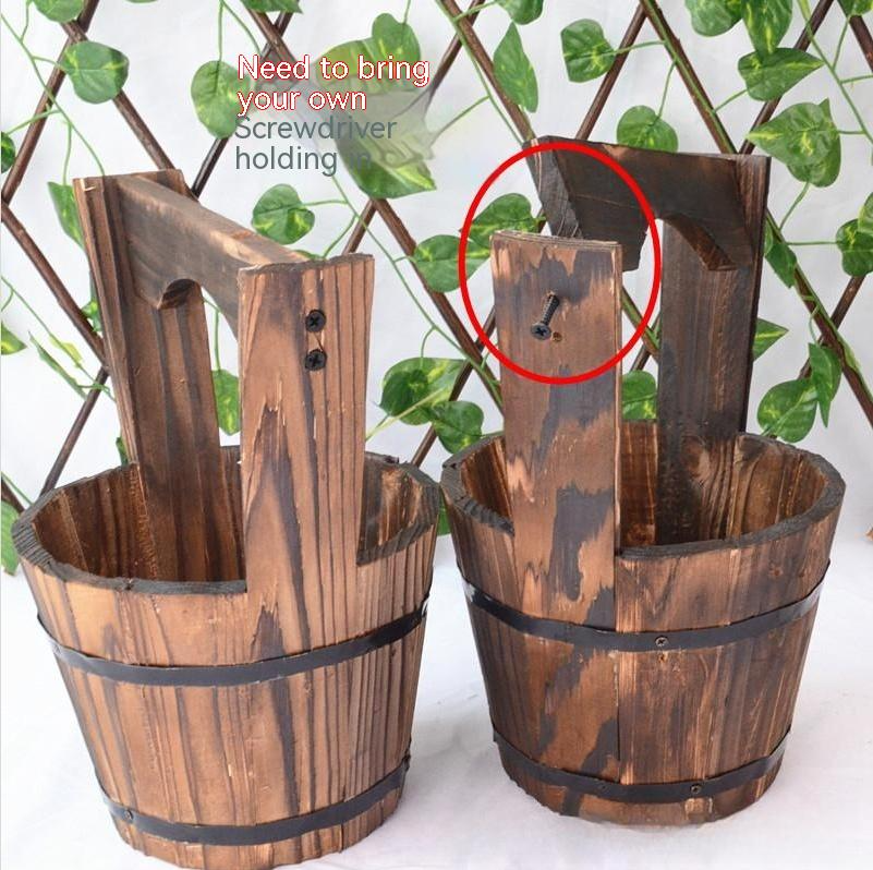 Pflanzkübel Holz Fass-Design – Blumentopf Garten Terrasse - Detailansicht 12 | BEST-AMBIENCE