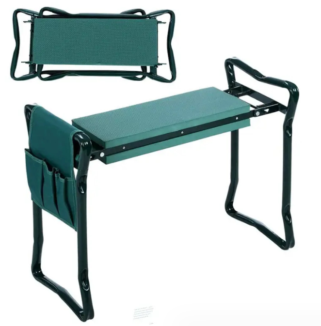 Klapphocker mit Tasche – Sitzhocker für Gartenarbeit – Detailansicht 2 | BEST-AMBIENCE
