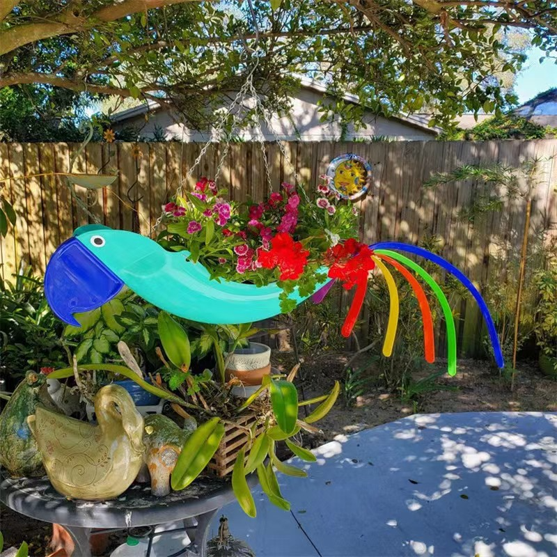 Hänge-Pflanzkorb Huhn-Motiv – Blumentopf Garten Deko - Detailansicht 4 | BEST-AMBIENCE