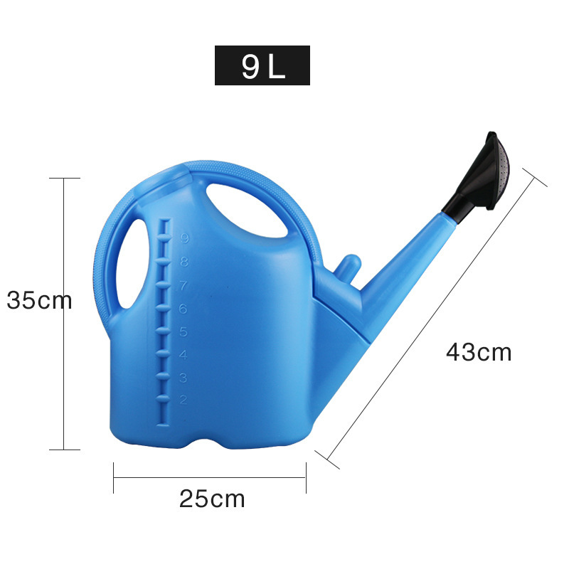 Pflanzgießkanne 10L – Langer Auslauf, präzises Gießen in 9L Blau | BEST-AMBIENCE
