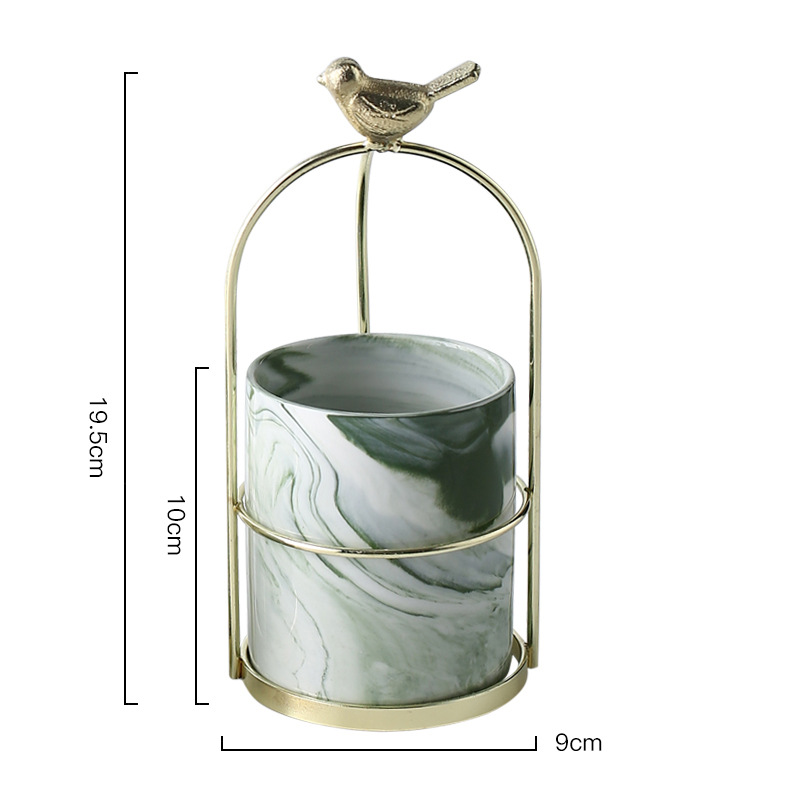 Vogel-Pflanzgefäß Blumentopf Garten Deko elegant - Detailansicht 13 | BEST-AMBIENCE
