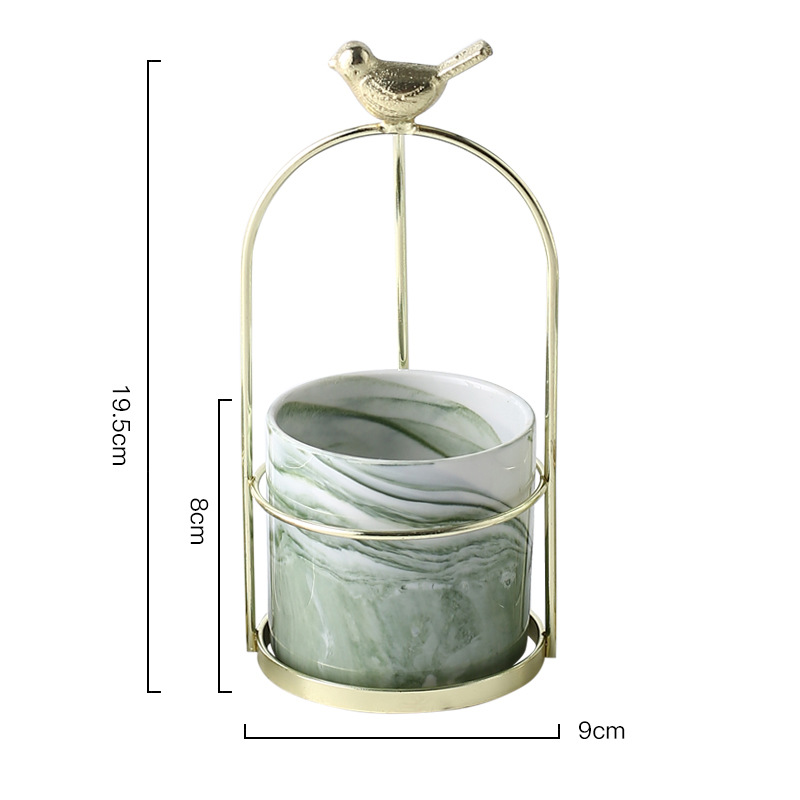Vogel-Pflanzgefäß Blumentopf Garten Deko elegant - Detailansicht 14 | BEST-AMBIENCE