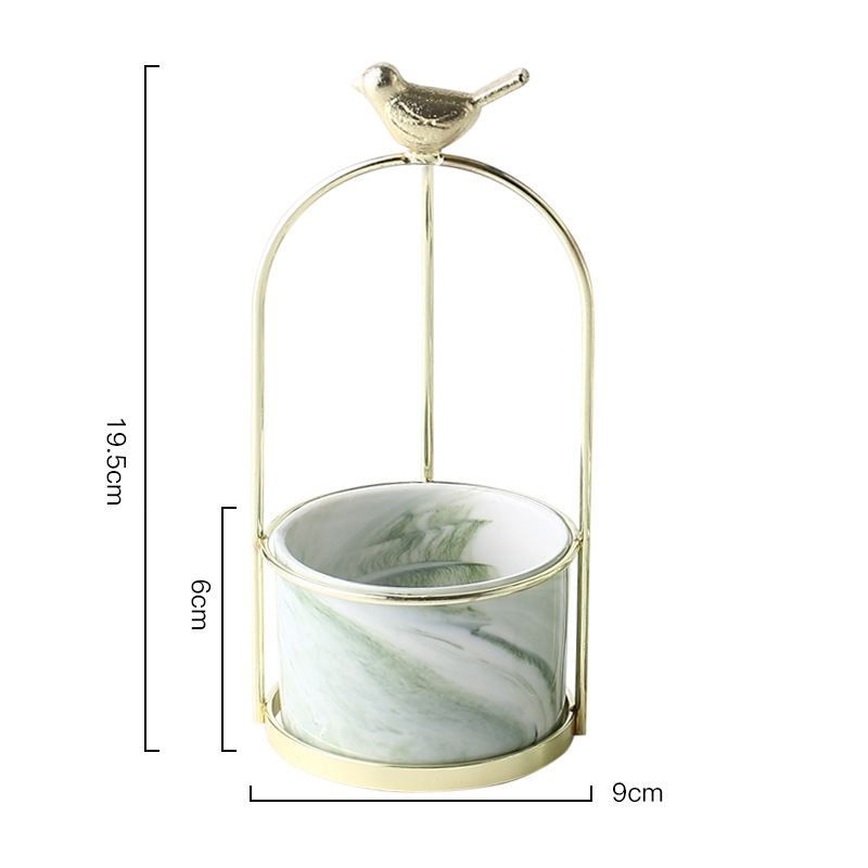 Vogel-Pflanzgefäß Blumentopf Garten Deko elegant - Detailansicht 15 | BEST-AMBIENCE
