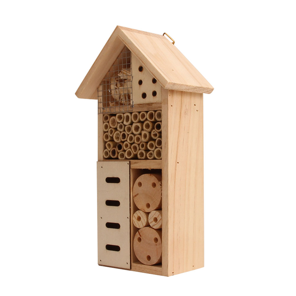 Insektenhotel Holz – Bienenhaus für Garten & Terrasse - Detailansicht 8 | BEST-AMBIENCE