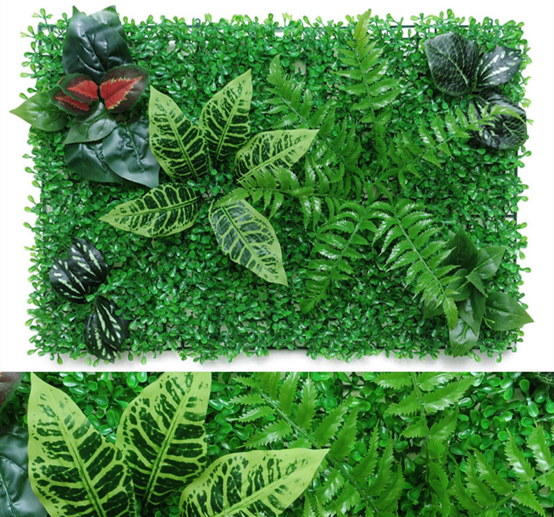 Grüne Pflanzenwand-Matte | Künstliche Wanddeko Outdoor in E | BEST-AMBIENCE