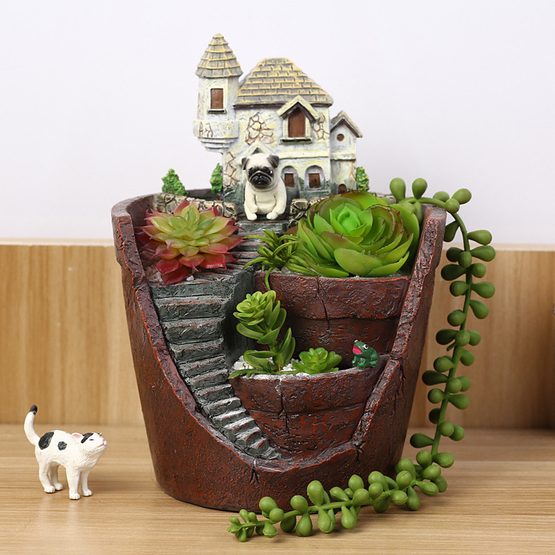 Sukkulenten Blumentopf Mini-Garten Bonsai Pflanztopf – Detailansicht 2 | BEST-AMBIENCE