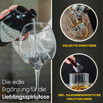 Edelstahl-Kühlsteine für Getränke - Premium Qualität - Detailansicht 2 | BEST-AMBIENCE