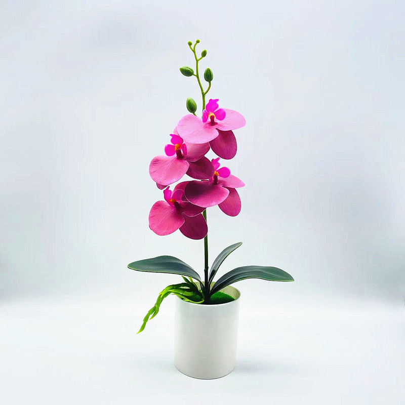 Kunstorchidee Tischdeko – Künstliche Blume Wohnzimmer – Detailansicht 3 | BEST-AMBIENCE