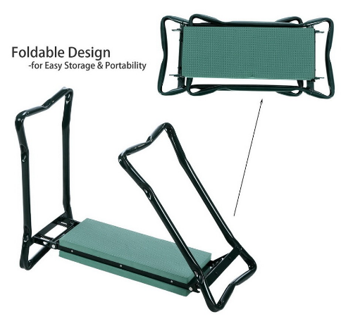 Klapphocker mit Tasche – Sitzhocker für Gartenarbeit – Detailansicht 10 | BEST-AMBIENCE