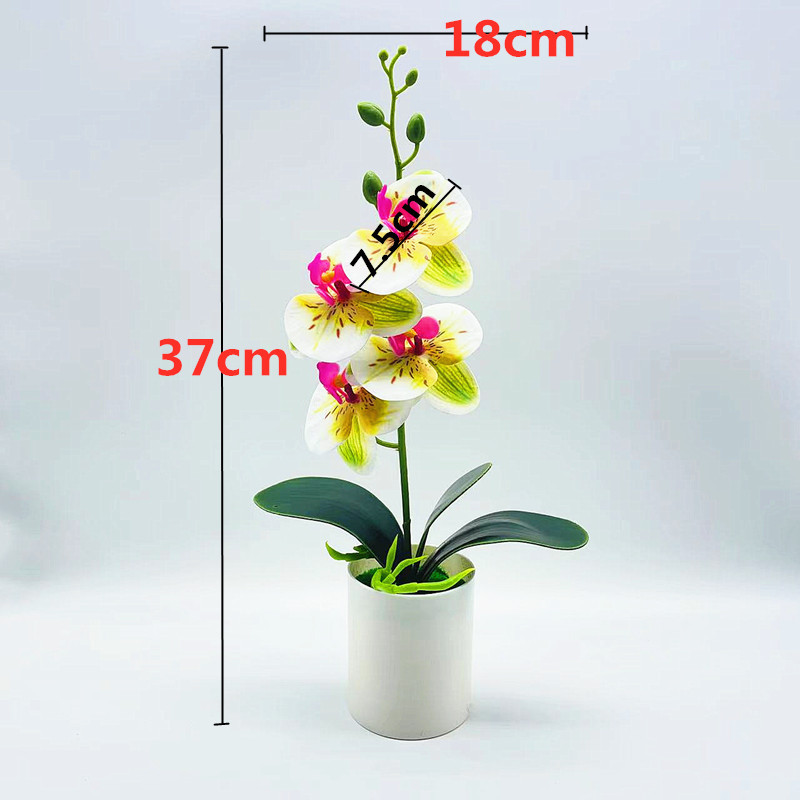 Kunstorchidee Tischdeko – Künstliche Blume Wohnzimmer – Detailansicht 5 | BEST-AMBIENCE