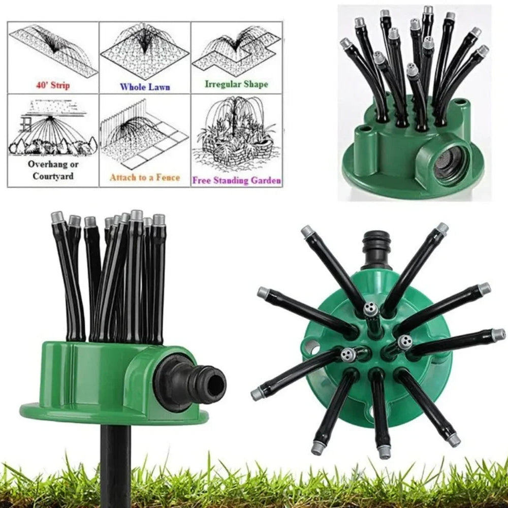 360 Grad Garten Automatische Multi Sprinkler Garten Rasen Sprinkler Dach Kühlung Sprinkler Bewässerung Sprinkler Gartenarbeit Werkzeuge Anwendung