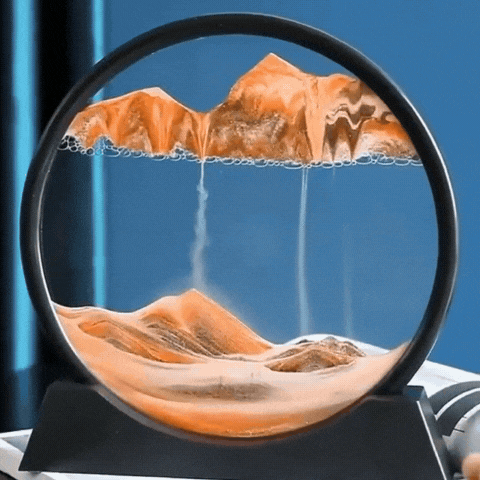 3D Sanduhr Quicksand - Dekoration mit modernem Design