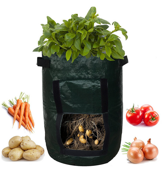 Kartoffel-Pflanzsack mit Sichtfenster – Wiederverwendbar – Garten & Outdoor | BEST-AMBIENCE