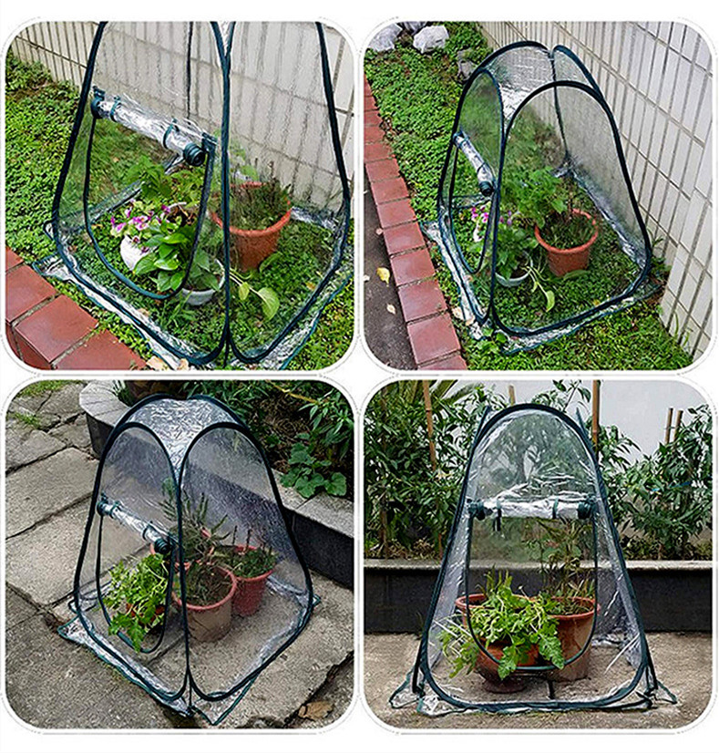 Transparentes Mini-Gewächshaus Pflanzenzelt Garten kompakt – Detailansicht 2 | BEST-AMBIENCE