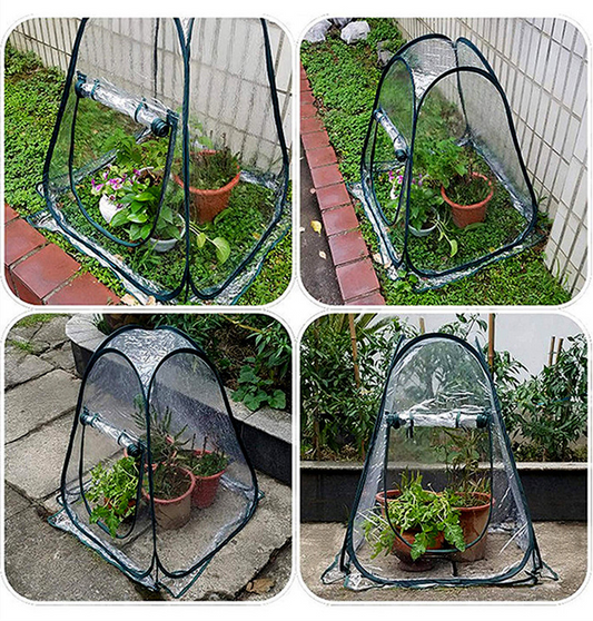 Transparentes Mini-Gewächshaus Pflanzenzelt Garten kompakt – Detailansicht 2 | BEST-AMBIENCE