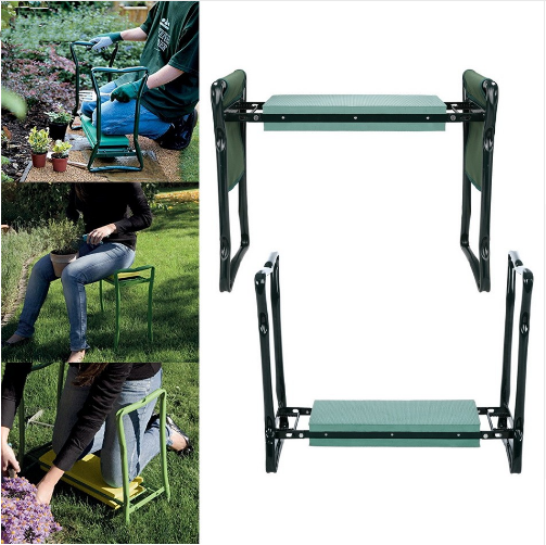 Klapphocker mit Tasche – Sitzhocker für Gartenarbeit – Garten & Outdoor | BEST-AMBIENCE