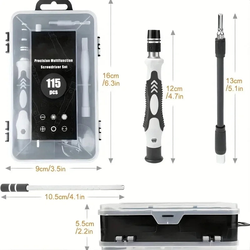 115-in-1-schraubendreher-Set - Smartphone, Handy, Tablet Inhalt