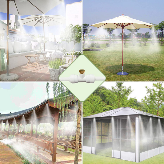 Kühl-Sprühsystem Terrasse Garten Pavillon Sonnenschirm – Garten & Outdoor | BEST-AMBIENCE