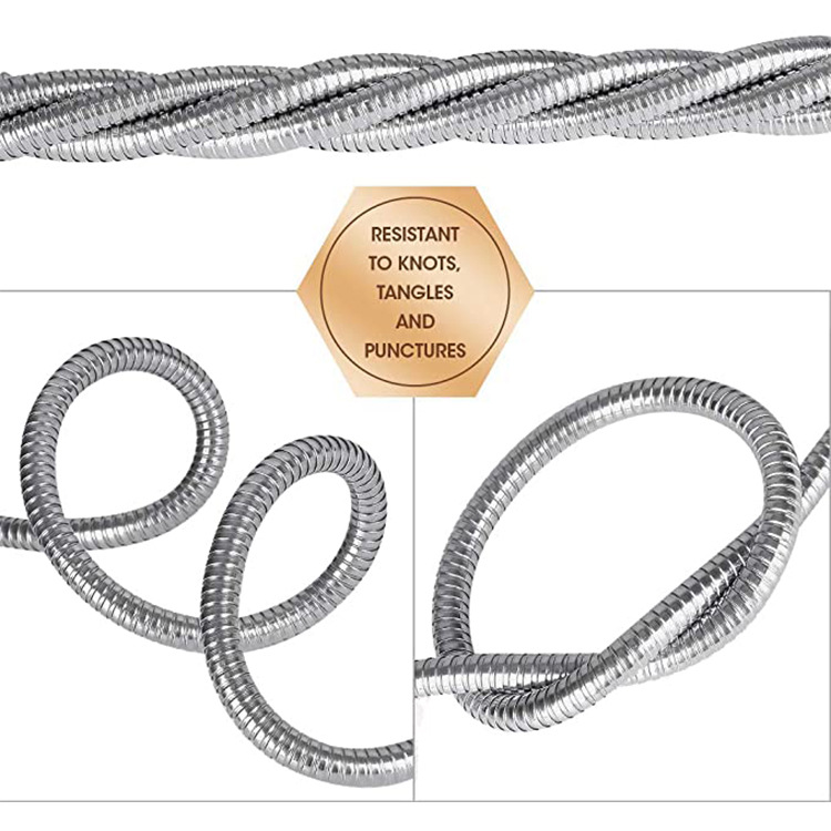 Edelstahl-Gartenschlauch flexibel mit Messinganschluss robust in 75FT | BEST-AMBIENCE