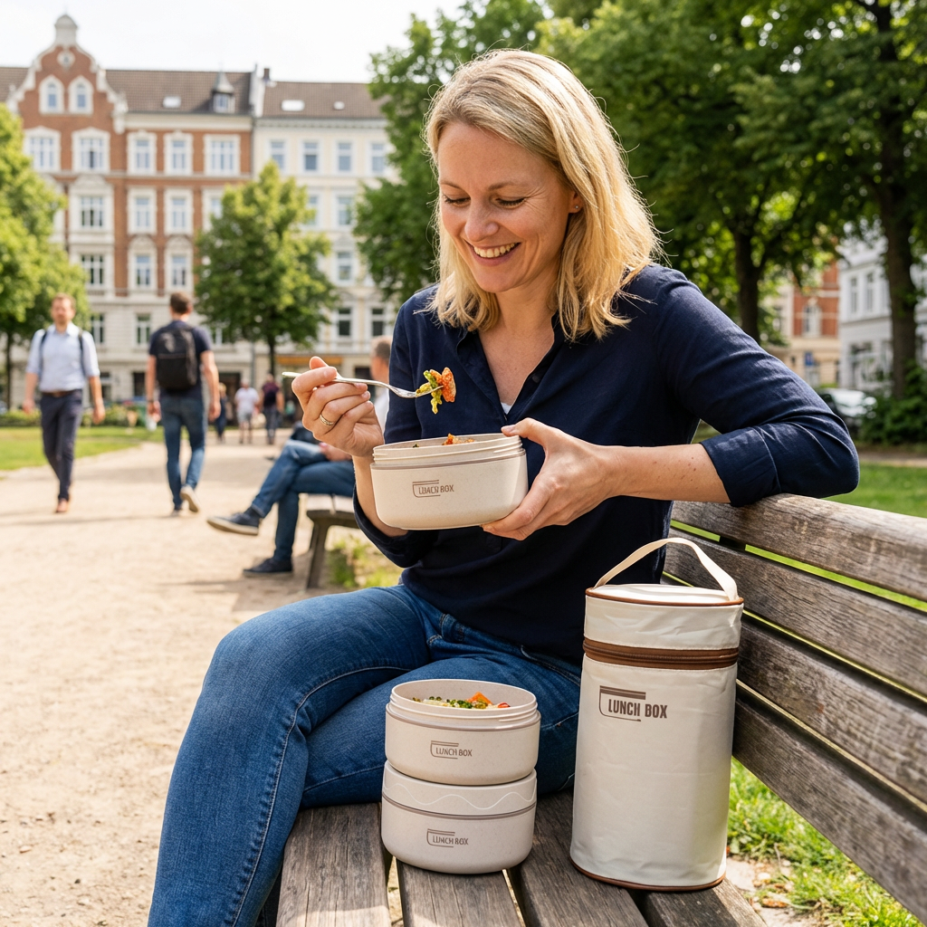 Isolierte Lunchbox Set 3-teilig – auslaufsicher & mobil - Detailansicht 16 | BEST-AMBIENCE