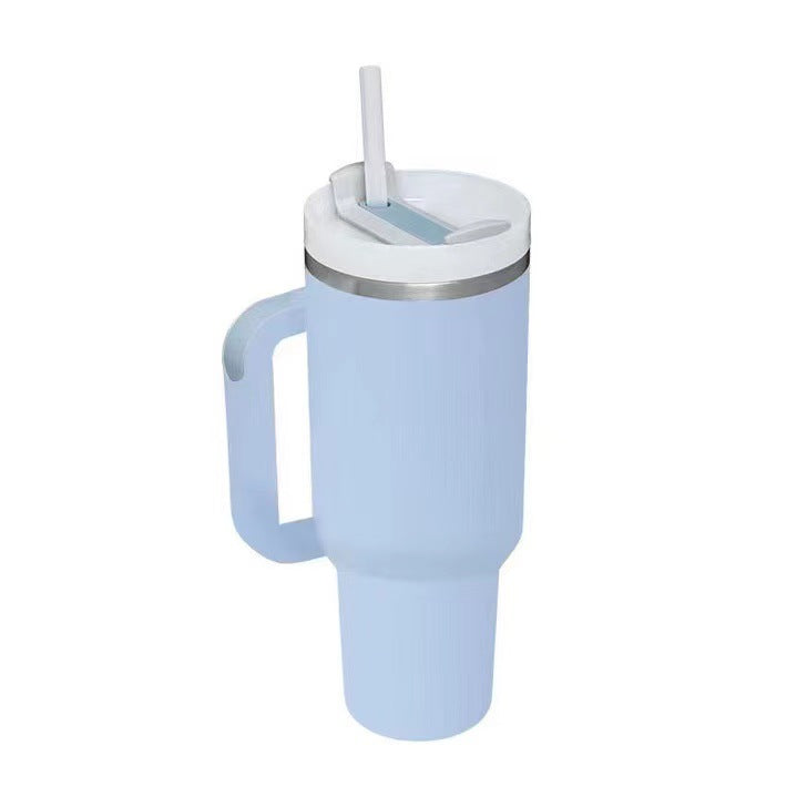 40oz Edelstahl Reisebecher Trinken isolierung auflaufsicher unterwegs Trinköffnung Hellblau