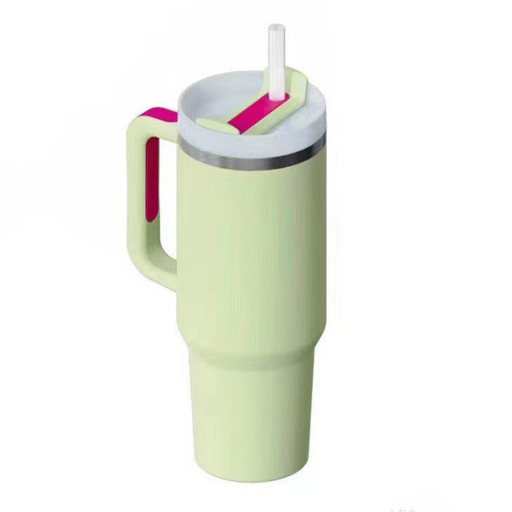 40oz Edelstahl Reisebecher Trinken isolierung auflaufsicher unterwegs Trinköffnung Hellgrün
