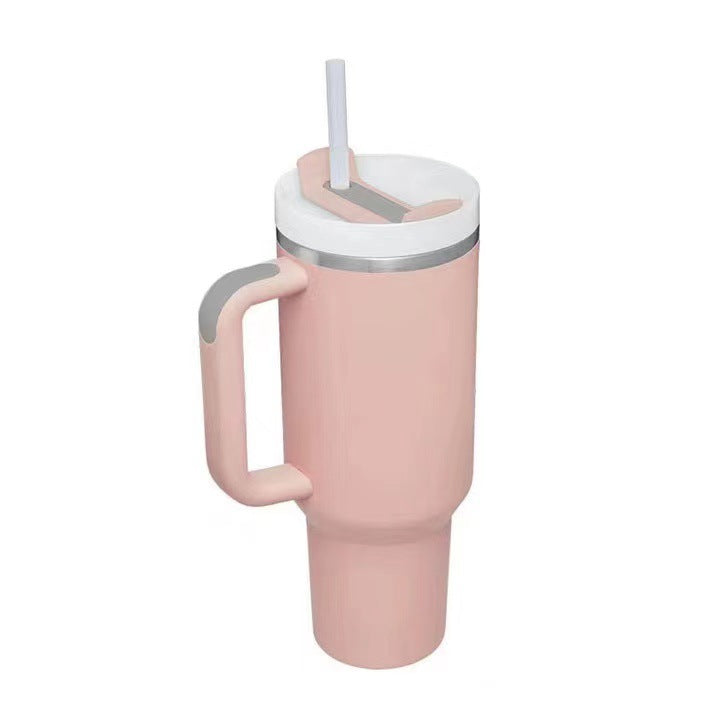 40oz Edelstahl Reisebecher Trinken isolierung auflaufsicher unterwegs Trinköffnung Hellrosa