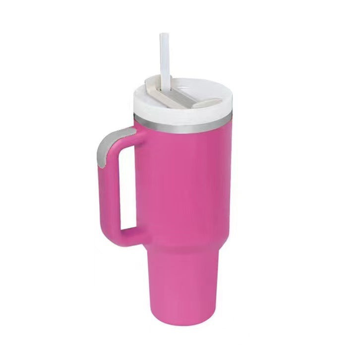 40oz Edelstahl Reisebecher Trinken isolierung auflaufsicher unterwegs Trinköffnung Rosa