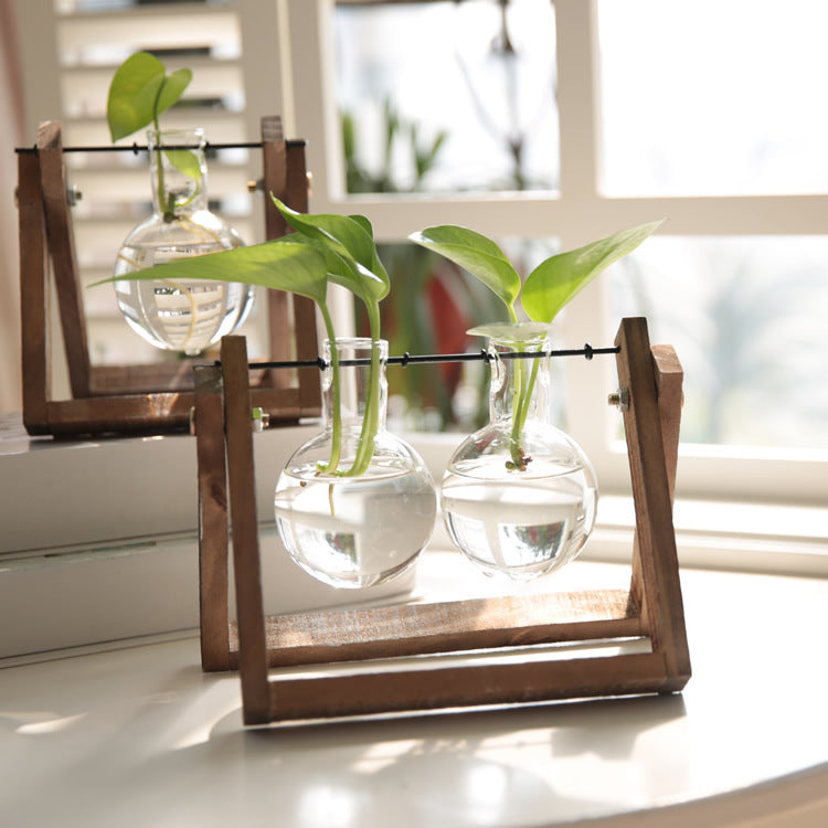 Glasvase im Vintage-Design