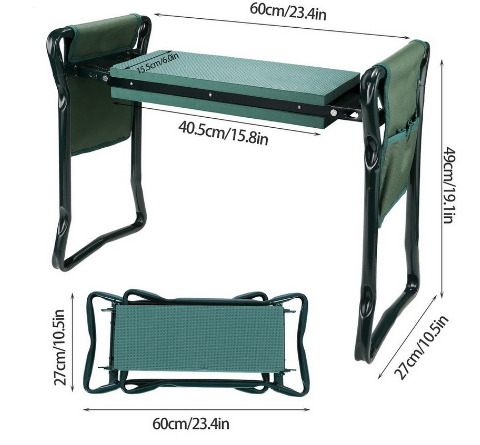 Klapphocker mit Tasche – Sitzhocker für Gartenarbeit – Detailansicht 7 | BEST-AMBIENCE
