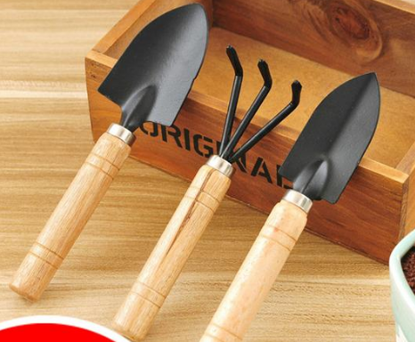 Gartenwerkzeug-Set 3-teilig – Schaufel, Rechen & Hacke - Detailansicht 4 | BEST-AMBIENCE