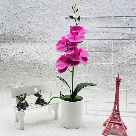 Kunstorchidee Tischdeko – Künstliche Blume Wohnzimmer – Garten & Outdoor | BEST-AMBIENCE