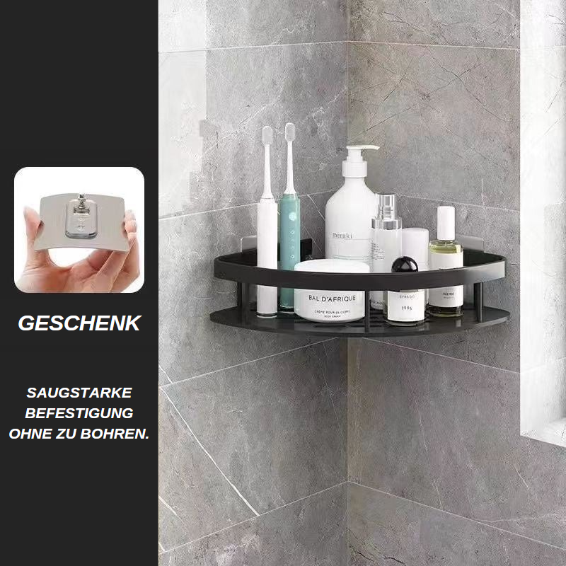 Badezimmer Eckregal aus Edelstahl, platzsparend - Detailansicht 5 | BEST-AMBIENCE