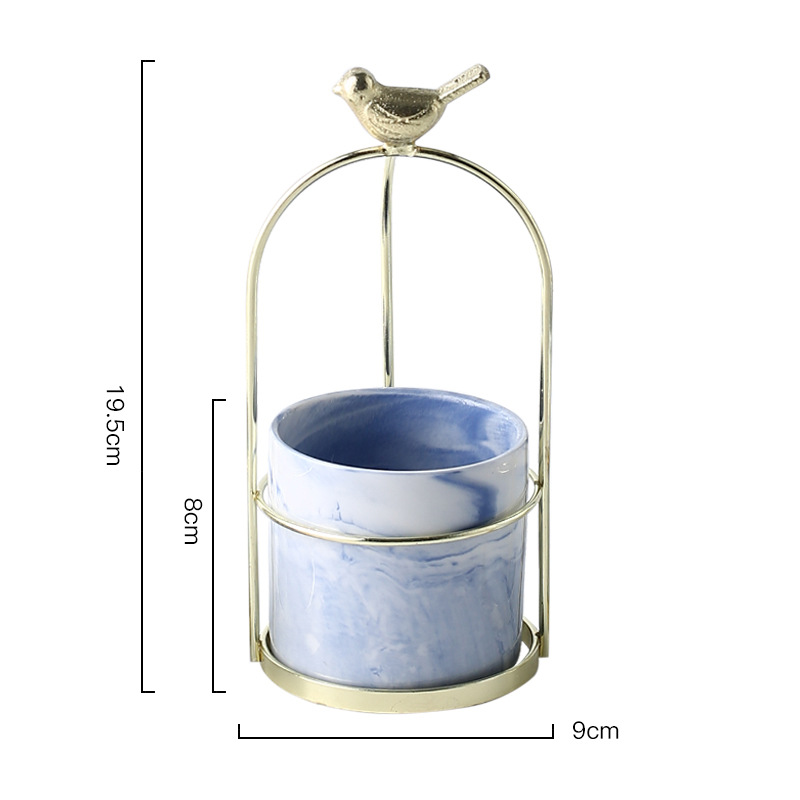 Vogel-Pflanzgefäß Blumentopf Garten Deko elegant - Detailansicht 23 | BEST-AMBIENCE