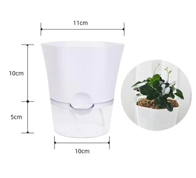 Selbstbewässernder Blumentopf mit Wasserreservoir in S | BEST-AMBIENCE