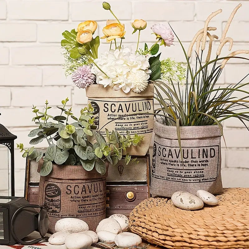 Pflanztopf Stoff mit Muster – Deko & Aufbewahrung - Garten & Outdoor | BEST-AMBIENCE