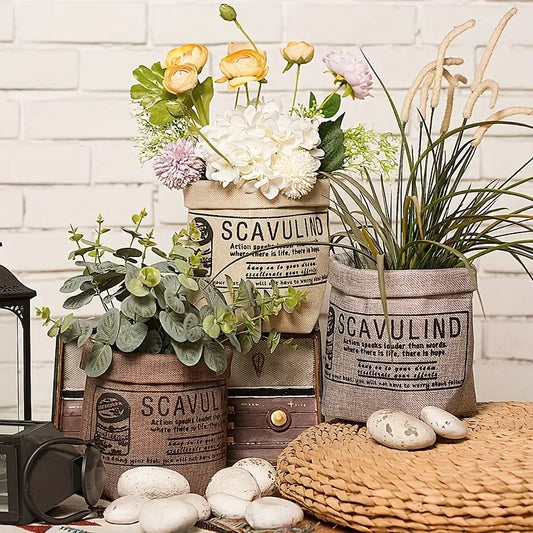 Pflanztopf Stoff mit Muster – Deko & Aufbewahrung - Garten & Outdoor | BEST-AMBIENCE