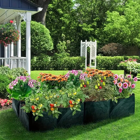 Pflanztasche mit Fächern – Kräuter & Pflanzen robust – Garten & Outdoor | BEST-AMBIENCE