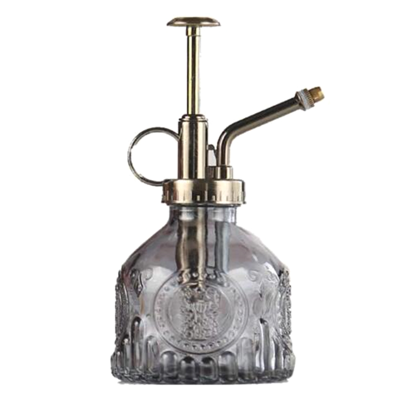 Vintage Blumensprüher Glasflasche mit Metallsprühkopf - Detailansicht 8 | BEST-AMBIENCE