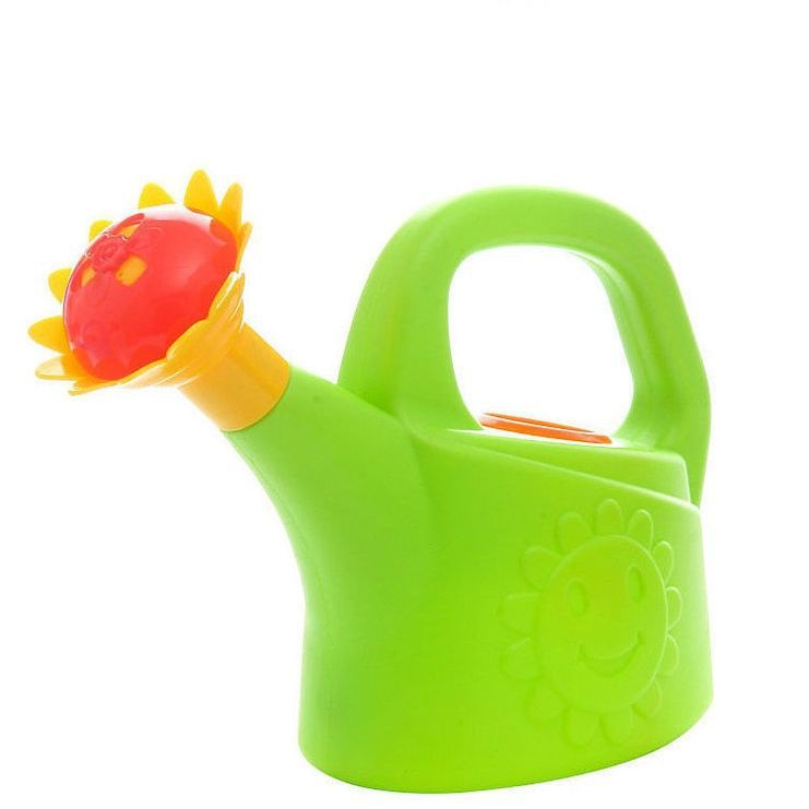 Kindgießkanne Blumenform – Bunte Plastik für Garten in Kesselhahn grün | BEST-AMBIENCE