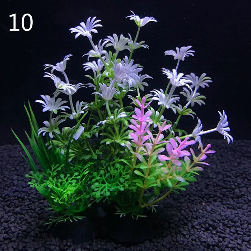 Aquarium Kunstpflanzen Set – Realistische Deko bunt in 10 | BEST-AMBIENCE