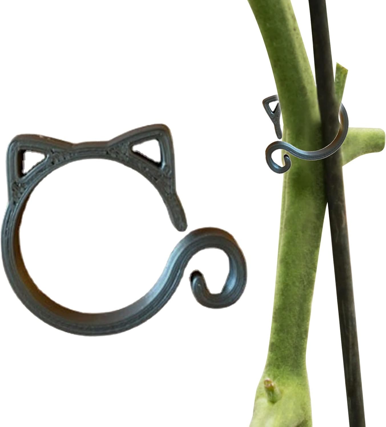 Pflanzclip Katze – Stütze für Zimmer- & Gartenpflanzen – Detailansicht 3 | BEST-AMBIENCE