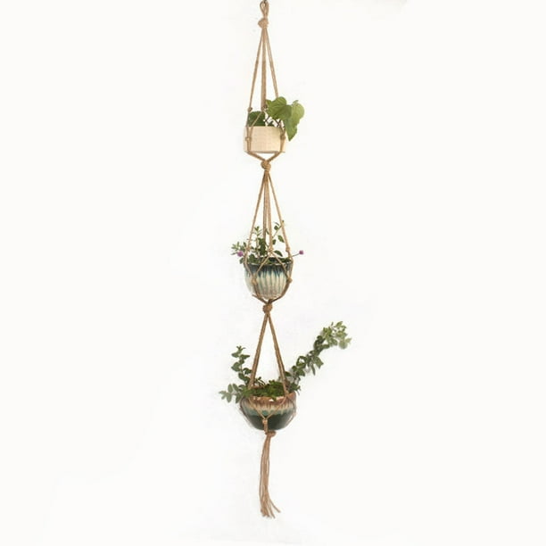 Pflanzenhänger Makramee Baumwolle – Blumentopf Hänger - Detailansicht 7 | BEST-AMBIENCE