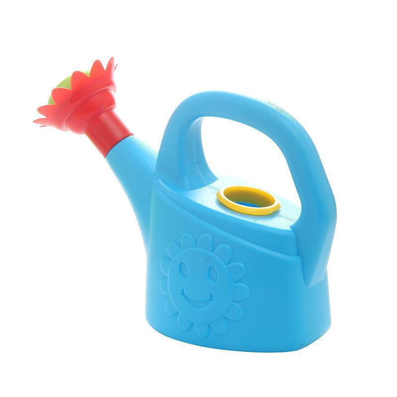 Kindgießkanne Blumenform – Bunte Plastik für Garten in Kesselhahn blau | BEST-AMBIENCE