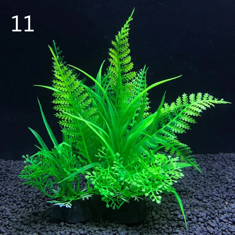 Aquarium Kunstpflanzen Set – Realistische Deko bunt in 11 | BEST-AMBIENCE