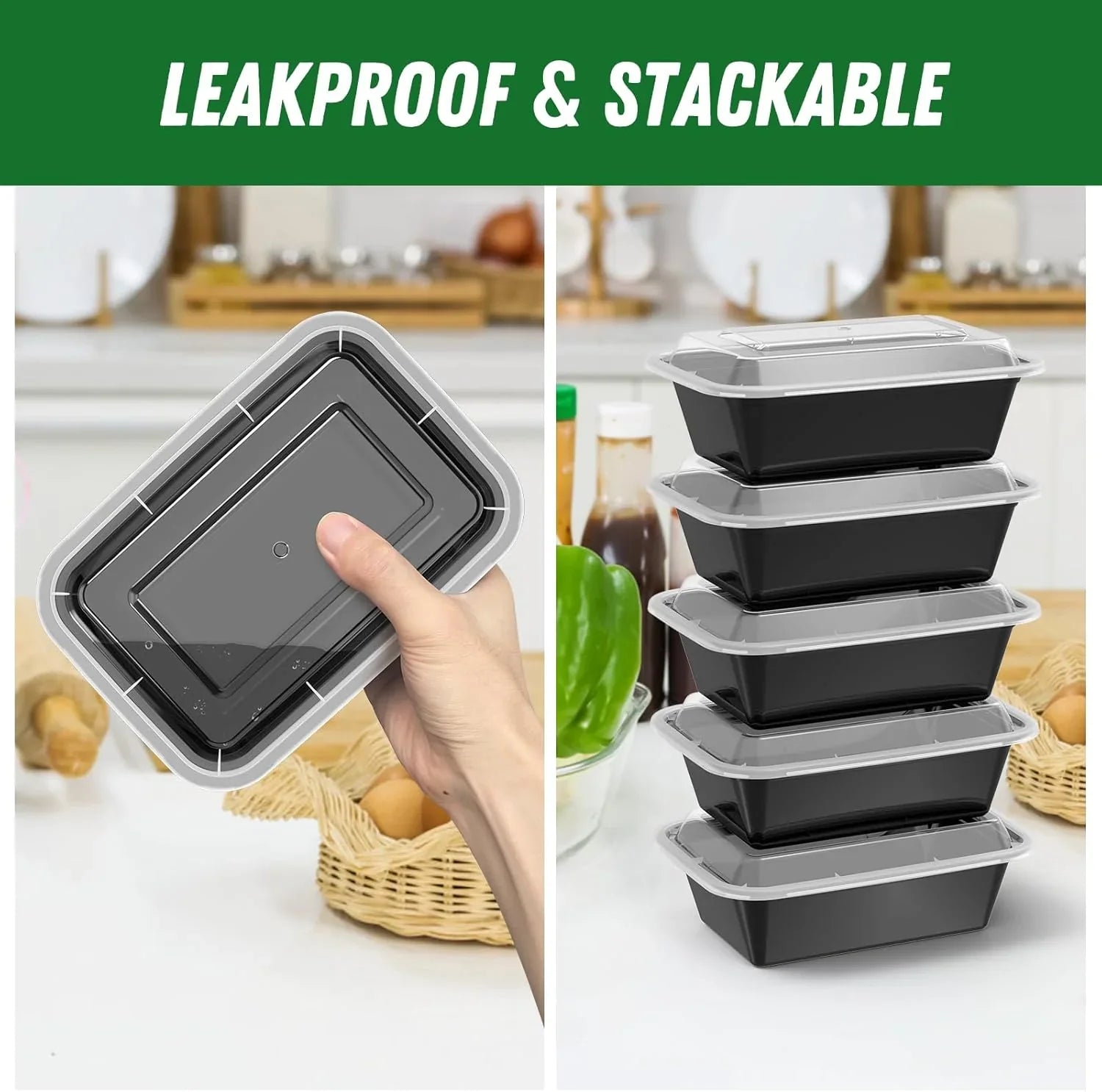 Meal-Prep-Set 50-tlg. Frischhaltedosen mit Deckel – Küche & Kochen | BEST-AMBIENCE