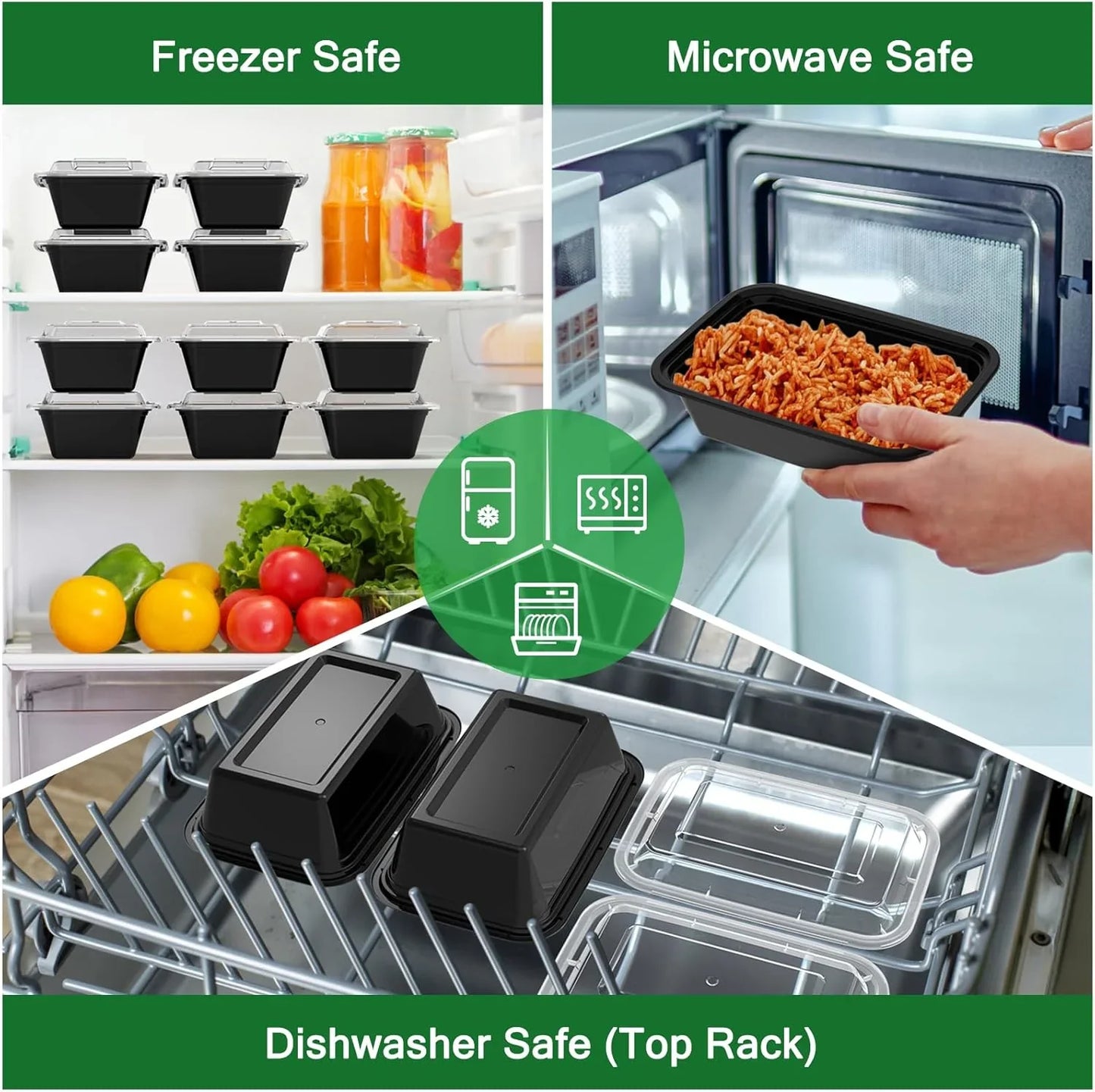 Meal-Prep-Set 50-tlg. Frischhaltedosen mit Deckel – Detailansicht 6 | BEST-AMBIENCE