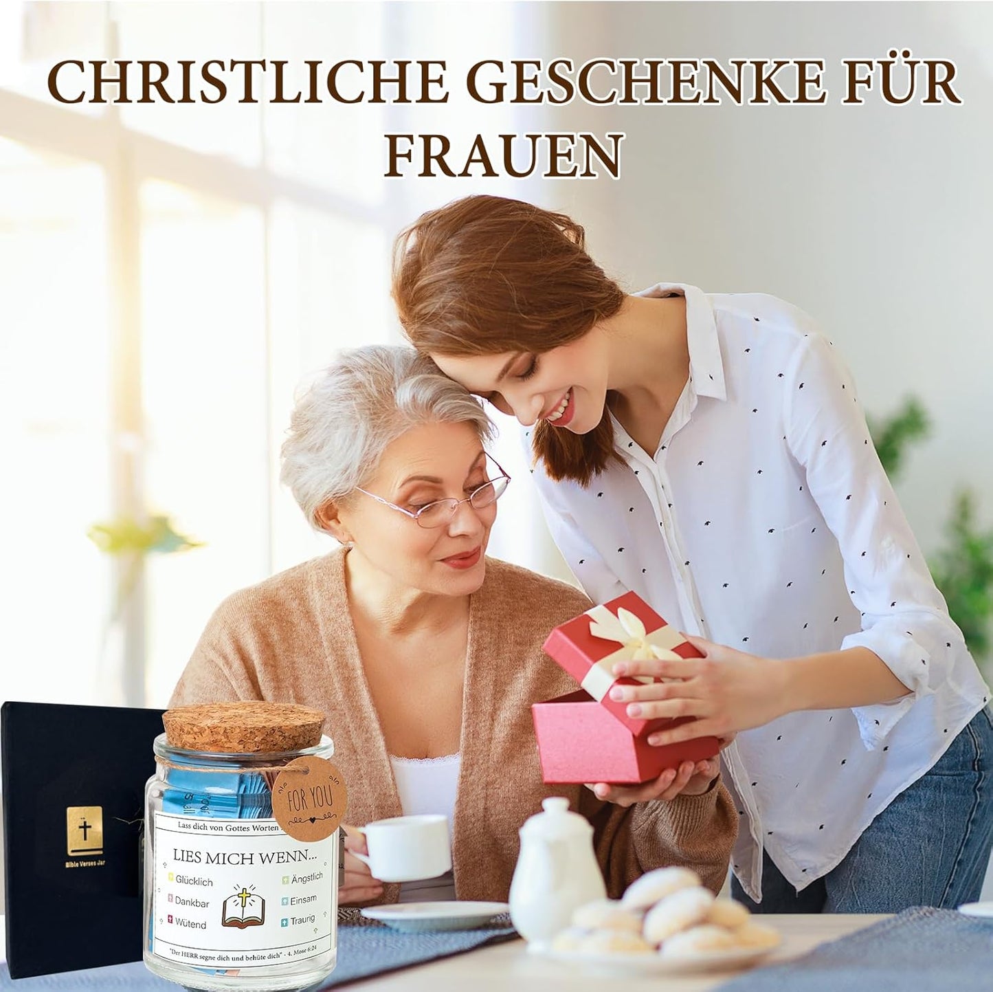 Bibelvers-Glas handgemacht | 90 Tage Andacht – Detailansicht 8 | BEST-AMBIENCE