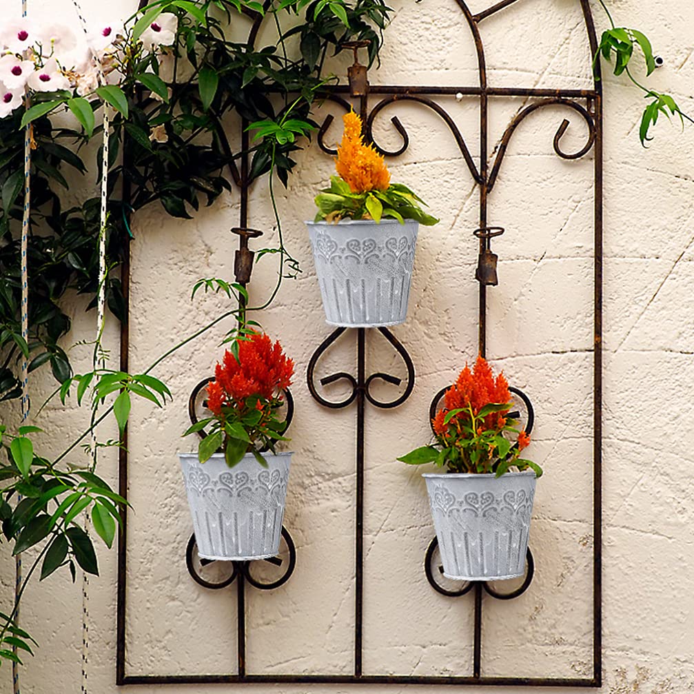 Vintage Hängeblumentopf Metall – Innen & Außen Deko – Detailansicht 6 | BEST-AMBIENCE