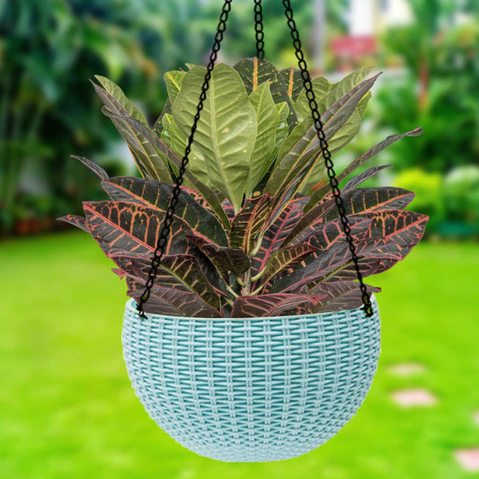 Hängepflanzenkorb geflochten mit Kette – Balkon & Garten – Garten & Outdoor | BEST-AMBIENCE